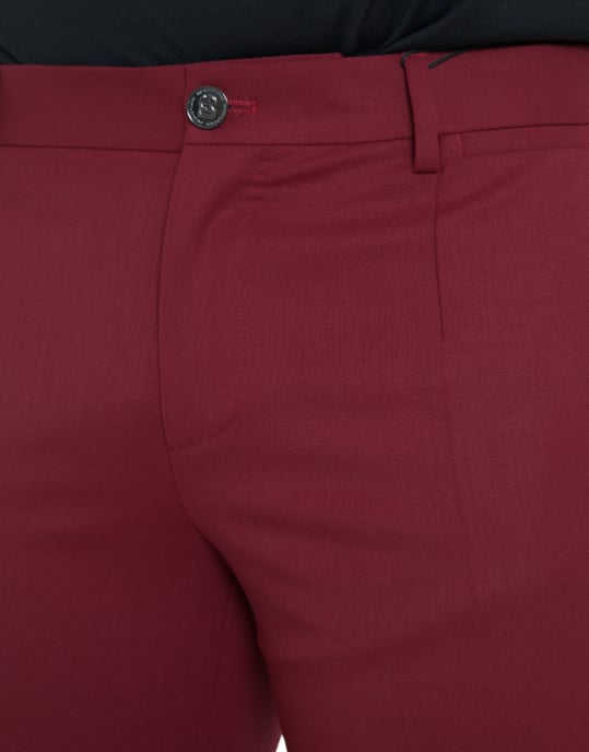 Bordeaux Kleurige Dress Pants - Image 4