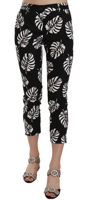 Dolce Gabbana Cropped Broek Bloemenprint - Image 1