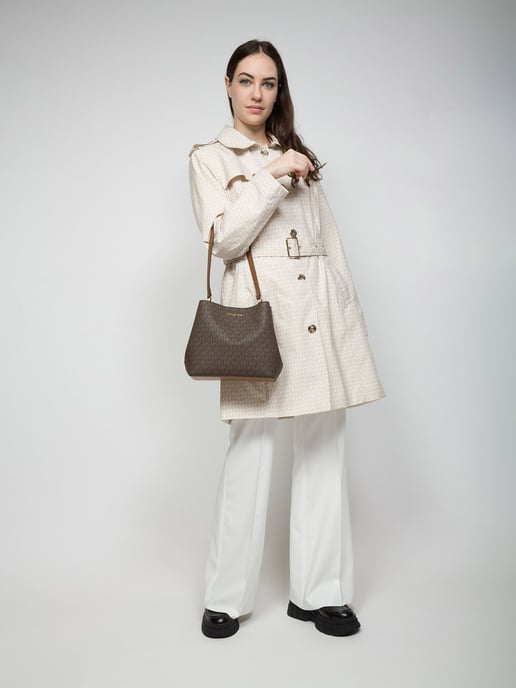 Michael Kors Pratt Medium Buckethandtas met Schouderriem - Image 5