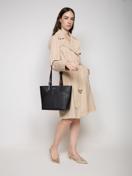 Michael Kors Jet Set Travel Medium Dubbele Pocket Tote Zwart - Image 5