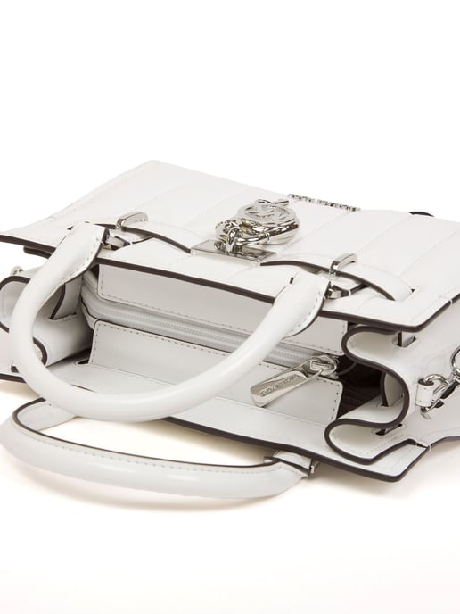 Michael Kors Hamilton Kleine Schoudertas Wit - Image 4