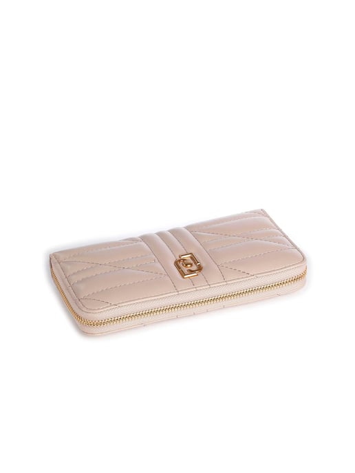 Liu Jo Ecs XL Zip Around Wallet Taupe - Image 3