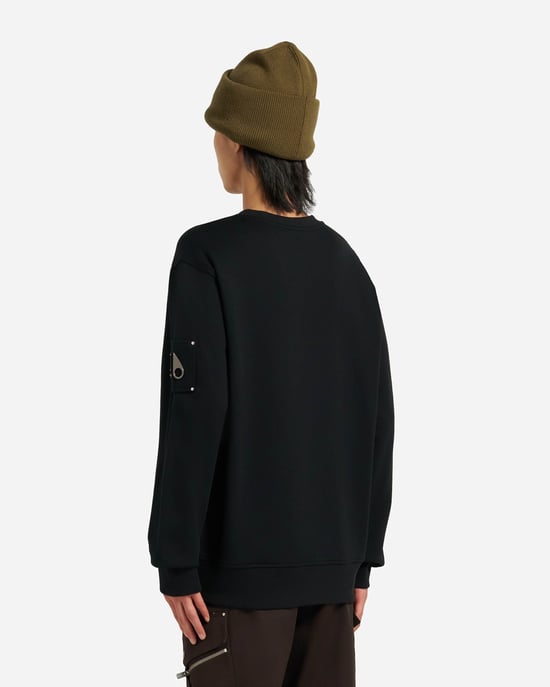 Hartsfield Crew Neck Sweater in Zwart - Image 3