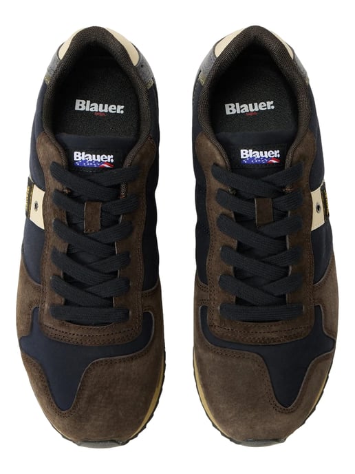 Blauer Blauw Leren Heren Sneakers - Image 4