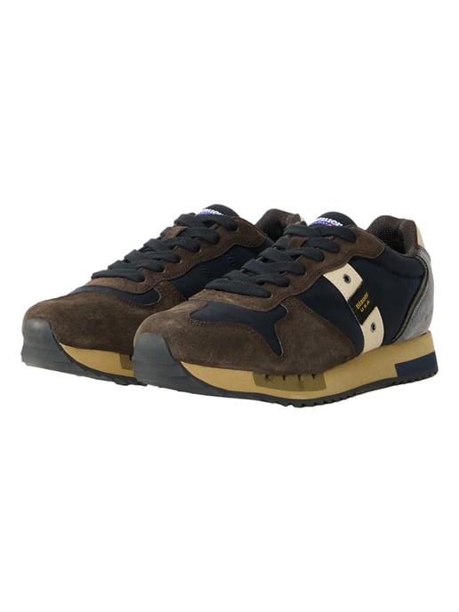 Blauer Blauw Leren Heren Sneakers - Image 5