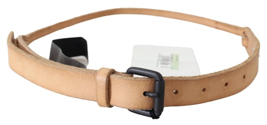 Scervino Street Lichte Bruine Slimme Leren Zwarte Logo Gesp Riem - Image 2