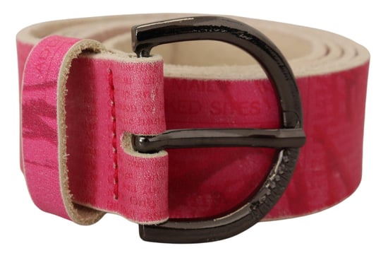 John Galliano Roze Leren Letterlogo Ronde Gesp Tailleband - Image 2