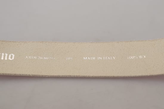 John Galliano Roze Leren Letterlogo Ronde Gesp Tailleband - Image 6