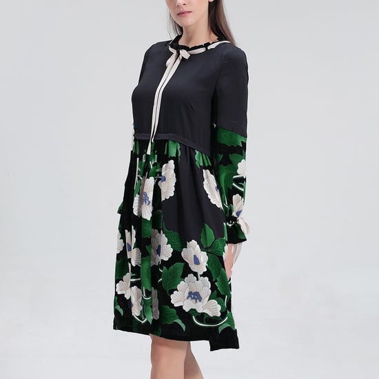 Mid-lengte blouse-jurk met bloemenprint - Image 3