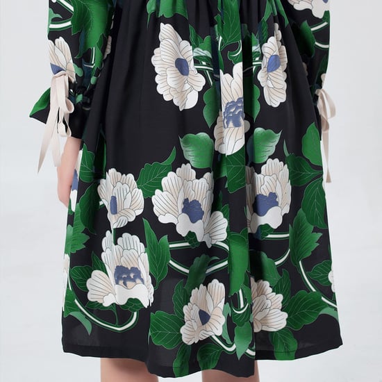Mid-lengte blouse-jurk met bloemenprint - Image 6