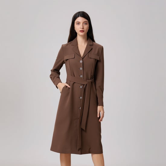 Minimalistische safari-stijl jurk - Image 1