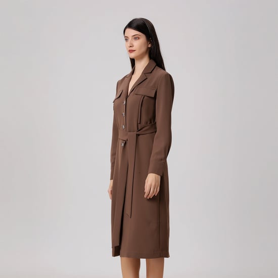 Minimalistische safari-stijl jurk - Image 5