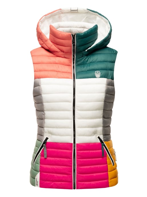 Navahoo Shadaa Multikulti dames gewatteerde bodywarmer – Licht, kleurrijk & trendy - Image 2