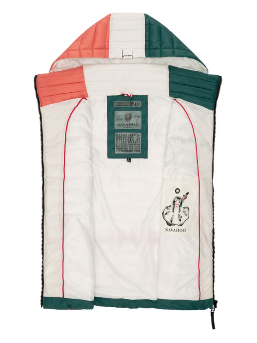 Navahoo Shadaa Multikulti dames gewatteerde bodywarmer – Licht, kleurrijk & trendy - Image 5