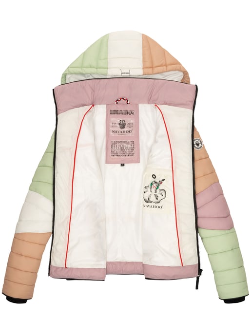 Navahoo Lulana Multikulti dames gewatteerde jas – Licht, kleurrijk & trendy - Image 6