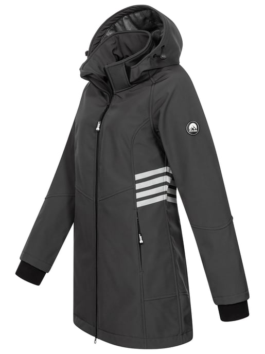 Arctic Seven Dames Softshell Jas AS-305 – Lang, Waterafstotend, Reflecterend - Image 3
