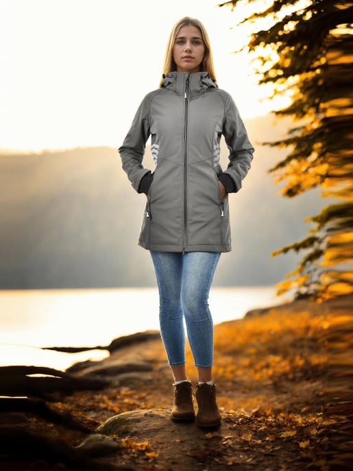 Arctic Seven Dames Softshell Jas AS-305 – Lang, Waterafstotend, Reflecterend - Image 6