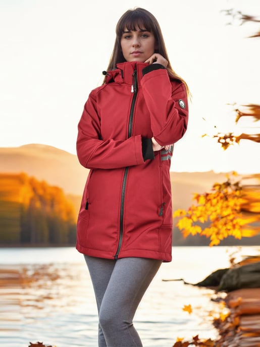 Arctic Seven Dames Softshell Jas AS-305 – Lang, Waterafstotend, Reflecterend - Image 6