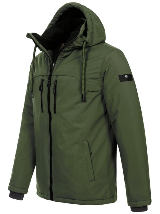 Alessandro Salvarini heren winterjas AS-332 met teddyvoering en capuchon - Image 3
