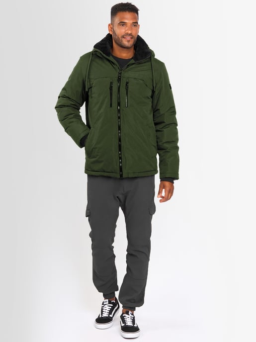 Alessandro Salvarini heren winterjas AS-332 met teddyvoering en capuchon - Image 6