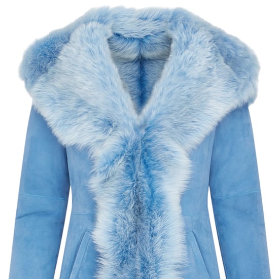 Dames blauwe Toscaanse trenchcoat met capuchon van echt schapenleer - Isola - Image 6