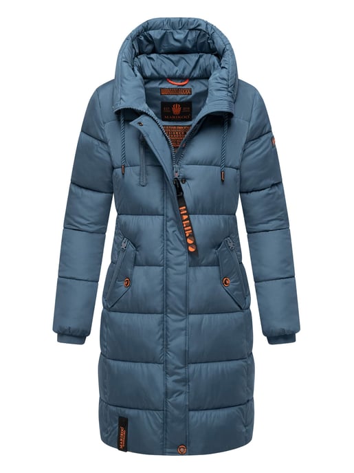 Marikoo dames winterjas – Lange gewatteerde jas met capuchon & zakken - Image 1