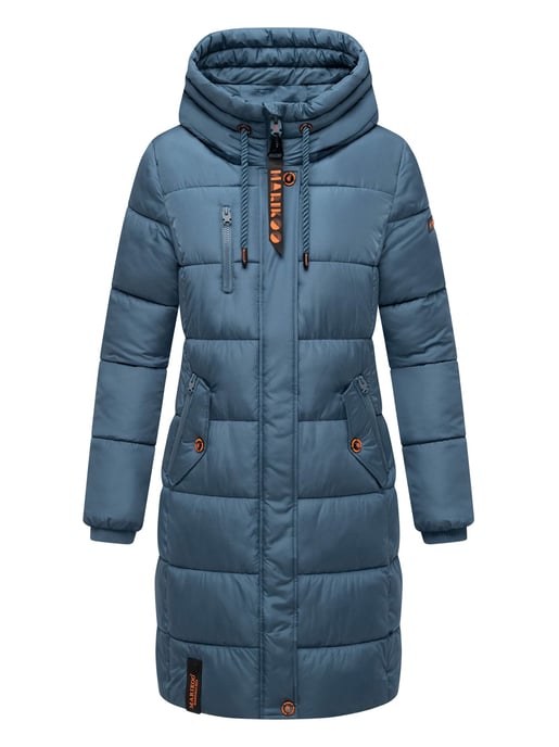 Marikoo dames winterjas – Lange gewatteerde jas met capuchon & zakken - Image 2