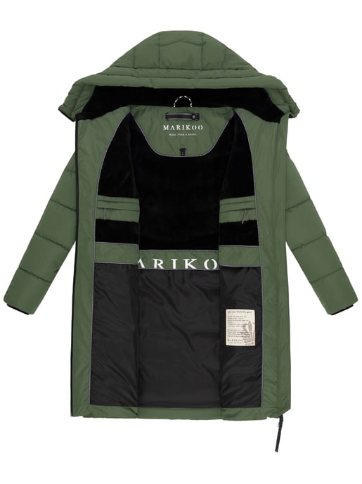 Marikoo Natsukoo dames winterjas – warm, teddyvoering & capuchon - Image 5