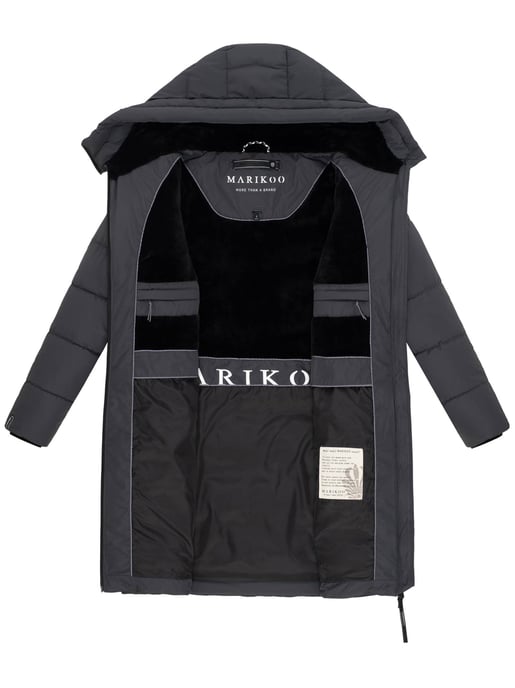Marikoo Natsukoo dames winterjas – warm, teddyvoering & capuchon - Image 5