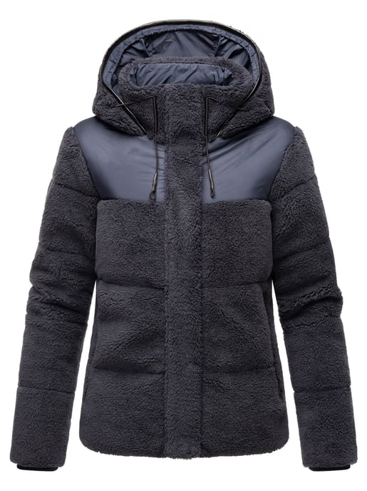 Marikoo dames teddy puffer jas met capuchon – model Kaguraa - Image 2