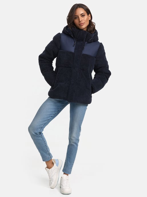 Marikoo dames teddy puffer jas met capuchon – model Kaguraa - Image 6