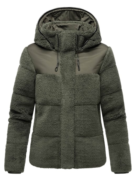 Marikoo dames teddy puffer jas met capuchon – model Kaguraa - Image 2