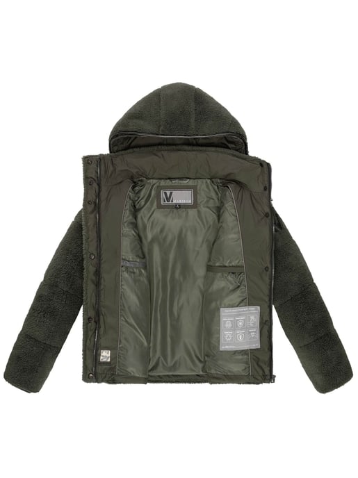 Marikoo dames teddy puffer jas met capuchon – model Kaguraa - Image 5
