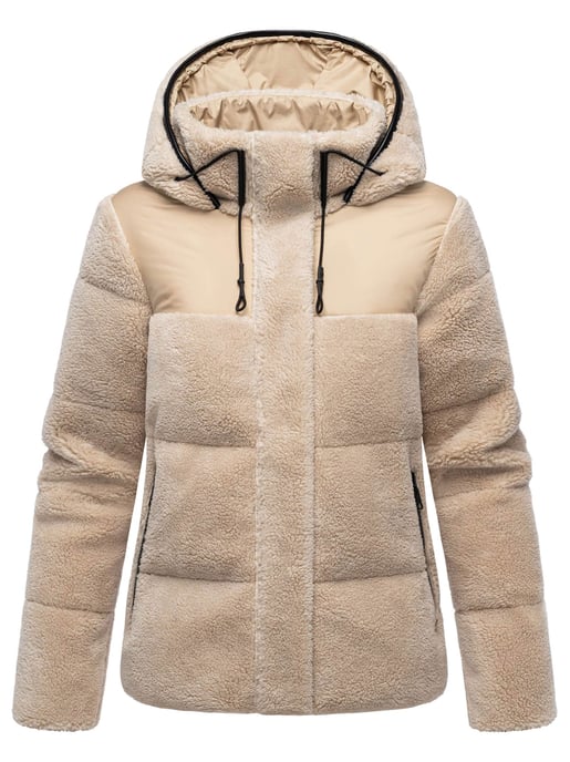 Marikoo dames teddy puffer jas met capuchon – model Kaguraa - Image 1