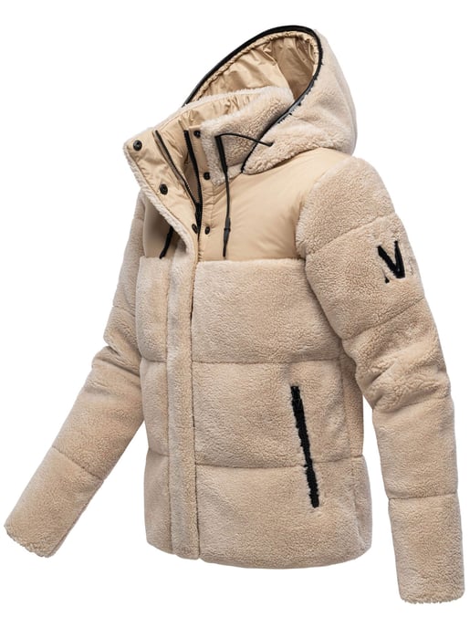 Marikoo dames teddy puffer jas met capuchon – model Kaguraa - Image 2