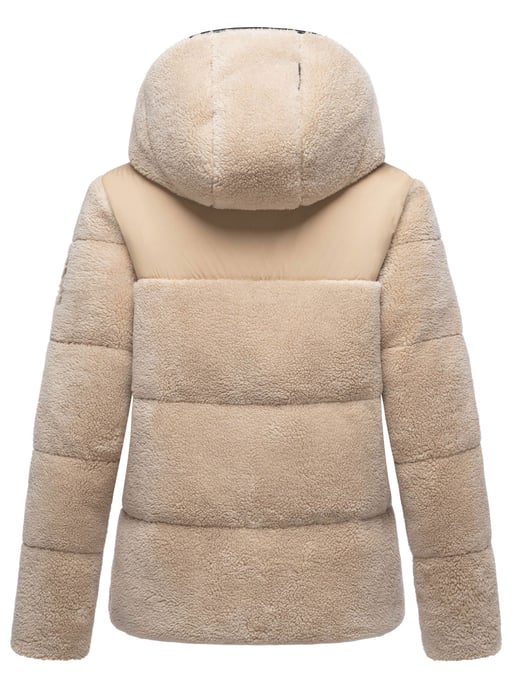 Marikoo dames teddy puffer jas met capuchon – model Kaguraa - Image 3