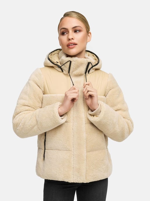 Marikoo dames teddy puffer jas met capuchon – model Kaguraa - Image 5