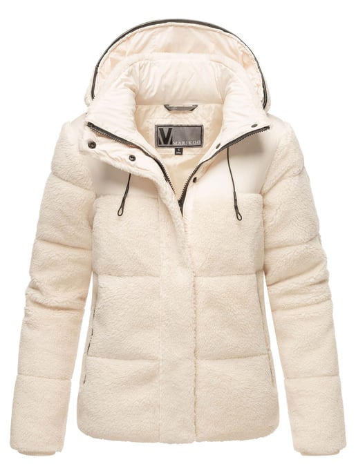 Marikoo dames teddy puffer jas met capuchon – model Kaguraa - Image 1