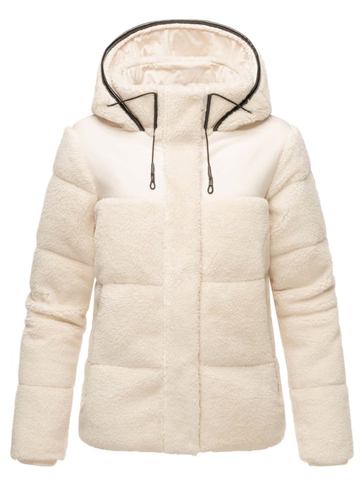 Marikoo dames teddy puffer jas met capuchon – model Kaguraa - Image 2