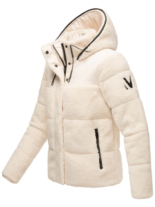 Marikoo dames teddy puffer jas met capuchon – model Kaguraa - Image 3