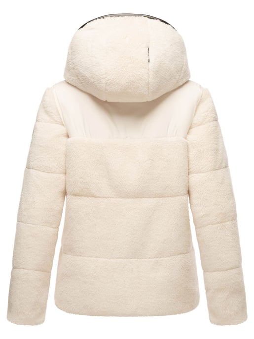 Marikoo dames teddy puffer jas met capuchon – model Kaguraa - Image 4