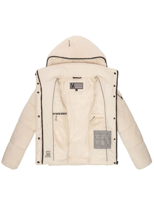 Marikoo dames teddy puffer jas met capuchon – model Kaguraa - Image 5