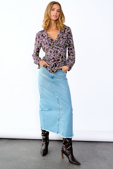 Rory Denim Rok in Lichtblauw - Image 4