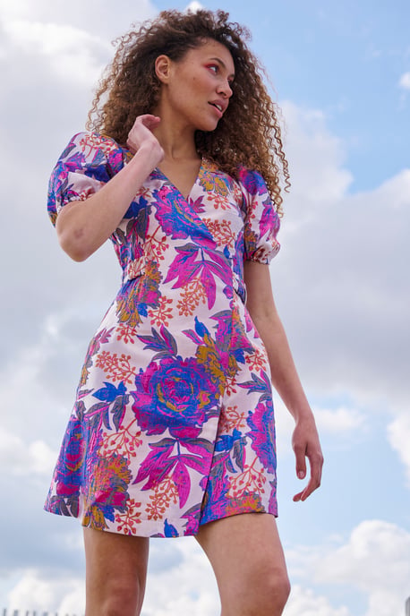 Neva Belt-jurk in lila - Image 3