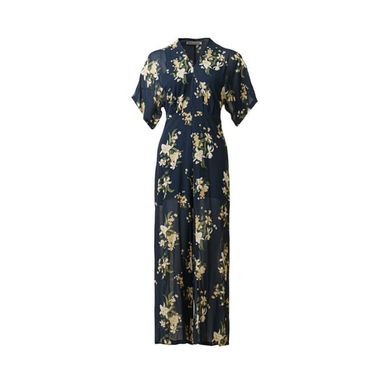 Bloemenprint Duidelijke Halslijn Jumpsuit - Image 1