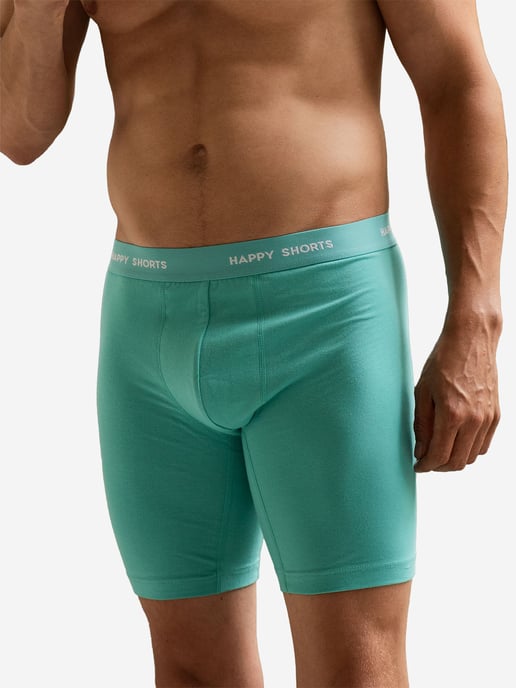 Happy Shorts Heren Retro Boxer Neon Lang 4-Pack Retro korte broeken, vintage boxers, - Image 2