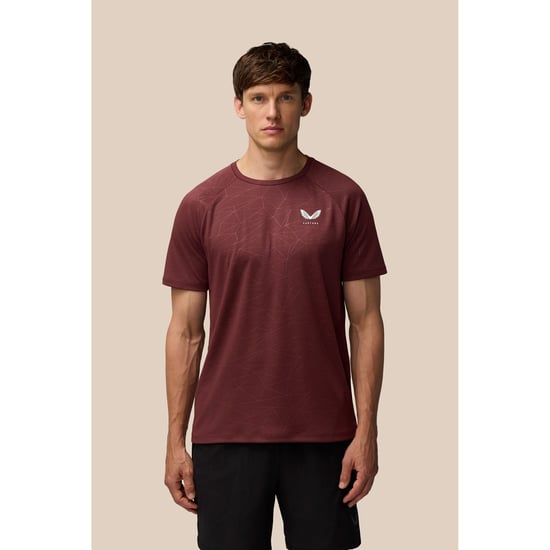 Castore Adapt Trainings T-Shirt Polyester Heren Paars Sport T-Shirts - Image 1