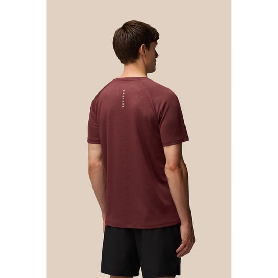 Castore Adapt Trainings T-Shirt Polyester Heren Paars Sport T-Shirts - Image 2