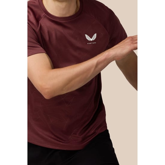 Castore Adapt Trainings T-Shirt Polyester Heren Paars Sport T-Shirts - Image 5