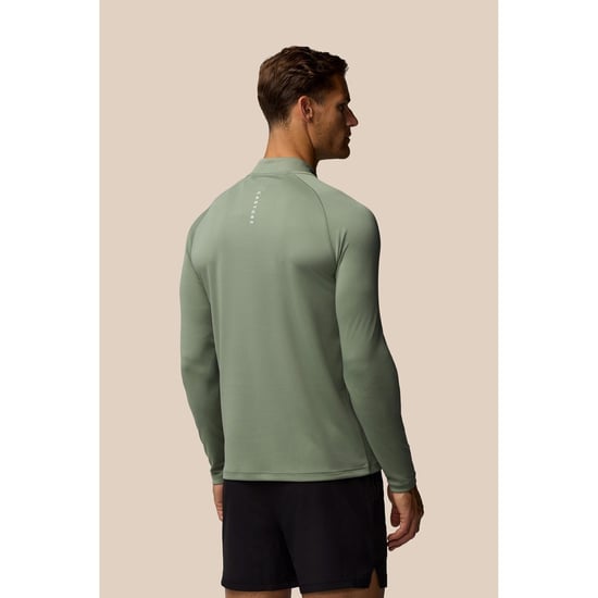 Castore Adapt Training 1/4 Zip Top Polyester Heren Blauw Actieve Kleding T-Shirts - Image 2
